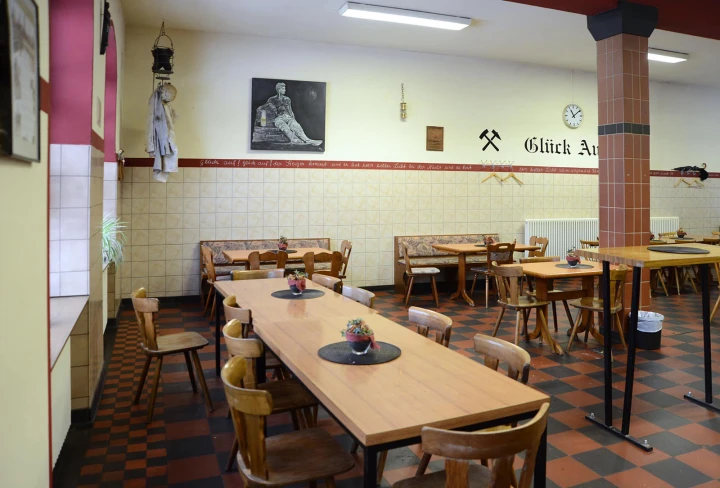 Die Kaffeküche von innen