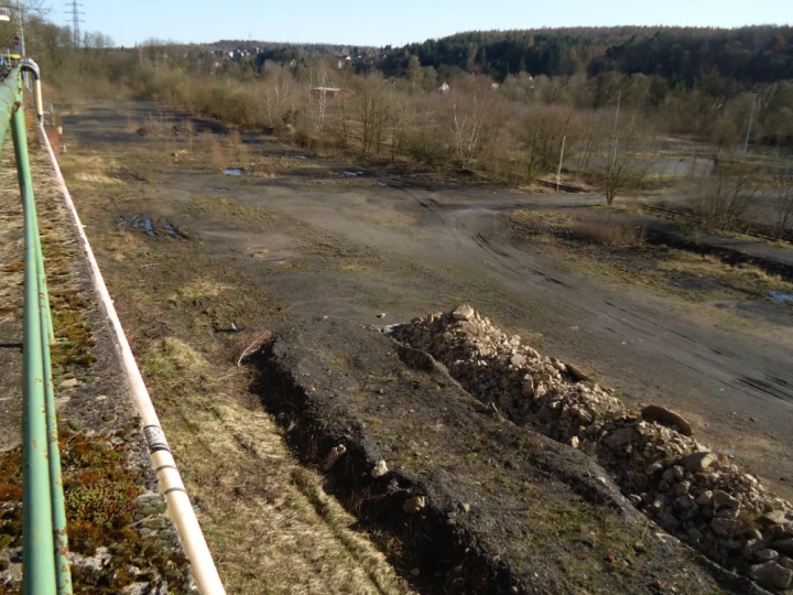 Der ehemalige Grubenbahnhof